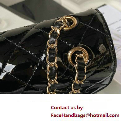 chanel Mirror Calfskin, Calfskin  &  Gold-Tone Metal Flap Bag  &  Star Coin Purse AS4648 Black 2024